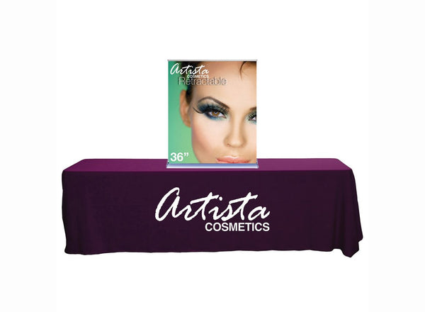 Silverstep Retractable Table Top Banner (Graphic Package) - Atlas 