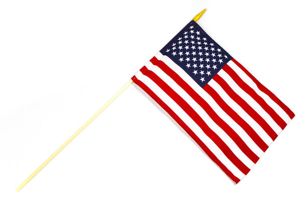 Sewn Cotton Stick Flag (12 Pack) - Atlas 