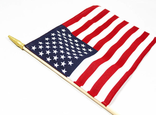 Sewn Cotton Stick Flag (12 Pack) - Atlas 