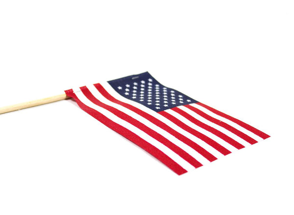 No-Fray Stick Flag Without Spear (144 Pack) - Atlas 