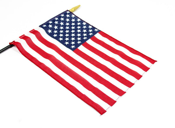 Poly U.S. School Room Flag W/ Black Staff & Gold Tip - Atlas 