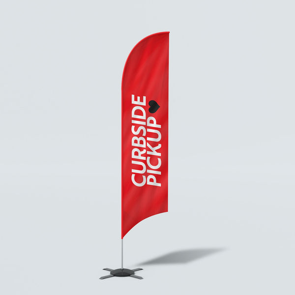 Curbside Pickup - Feather Flag