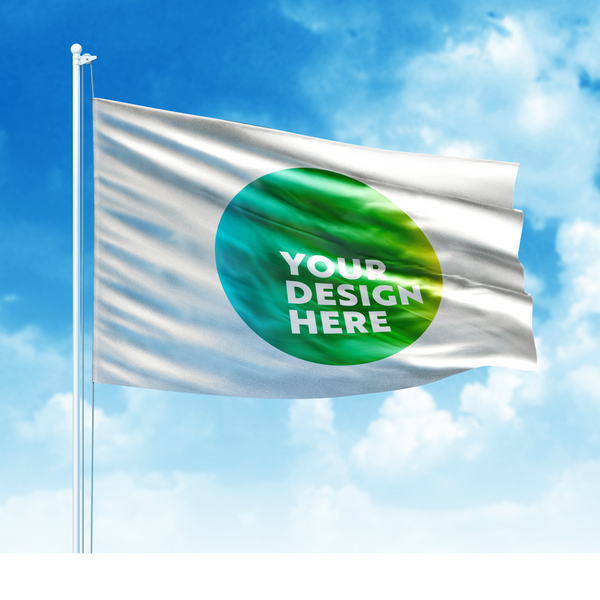 Custom Printed Knit Polyester Logo Flag