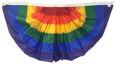 Rainbow - Pleated Fans - Bunting - Atlas 