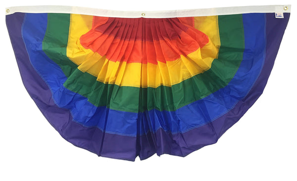 Rainbow - Pleated Fans - Bunting - Atlas 